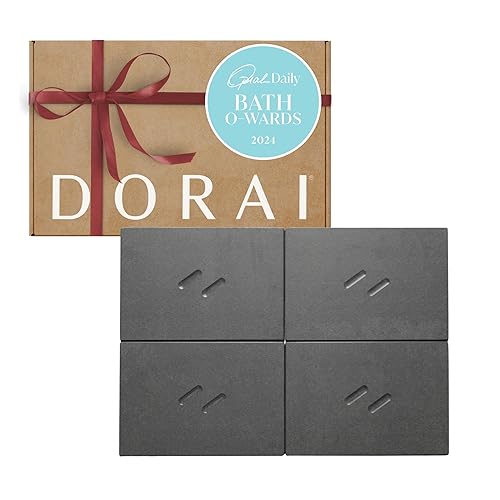 Dorai Home Stone Bath Mat for Bathroom - Large, Quick-Drying, Non-Slip Surface, Customizable Design, 22.3" L x 31.6" W x 0.6" H, Slate