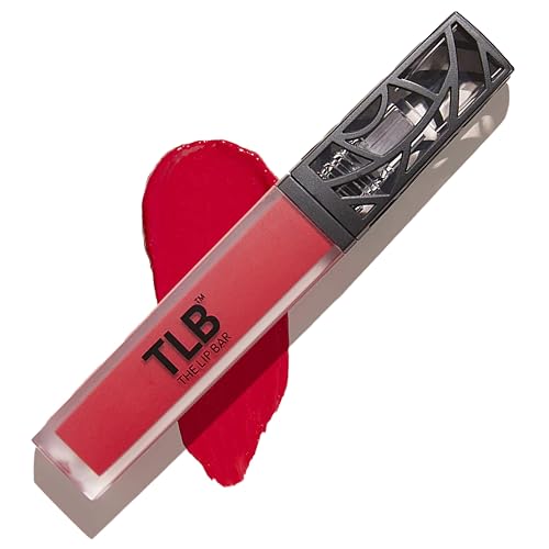 The Lip Bar - Nonstop Liquid Matte Lipstick, Haute Mess (Bright Pink-Red) - High Pigment - One Swipe - Long Lasting - Jojoba Oil & Vitamin E - Vegan &