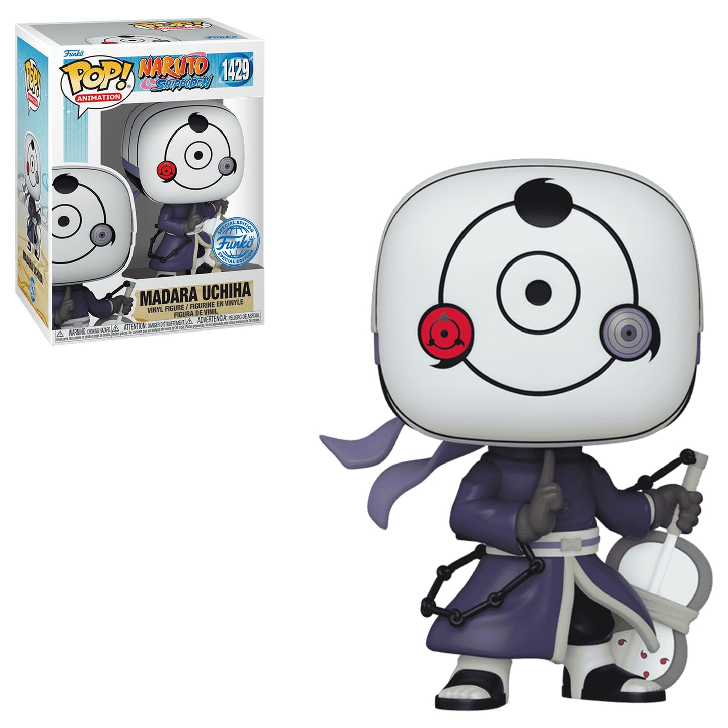 Funko Pop! Animation: Naruto Shippuden - Madara Uchiha War Mask Special Edition Exclusive Vinyl Figure #1429