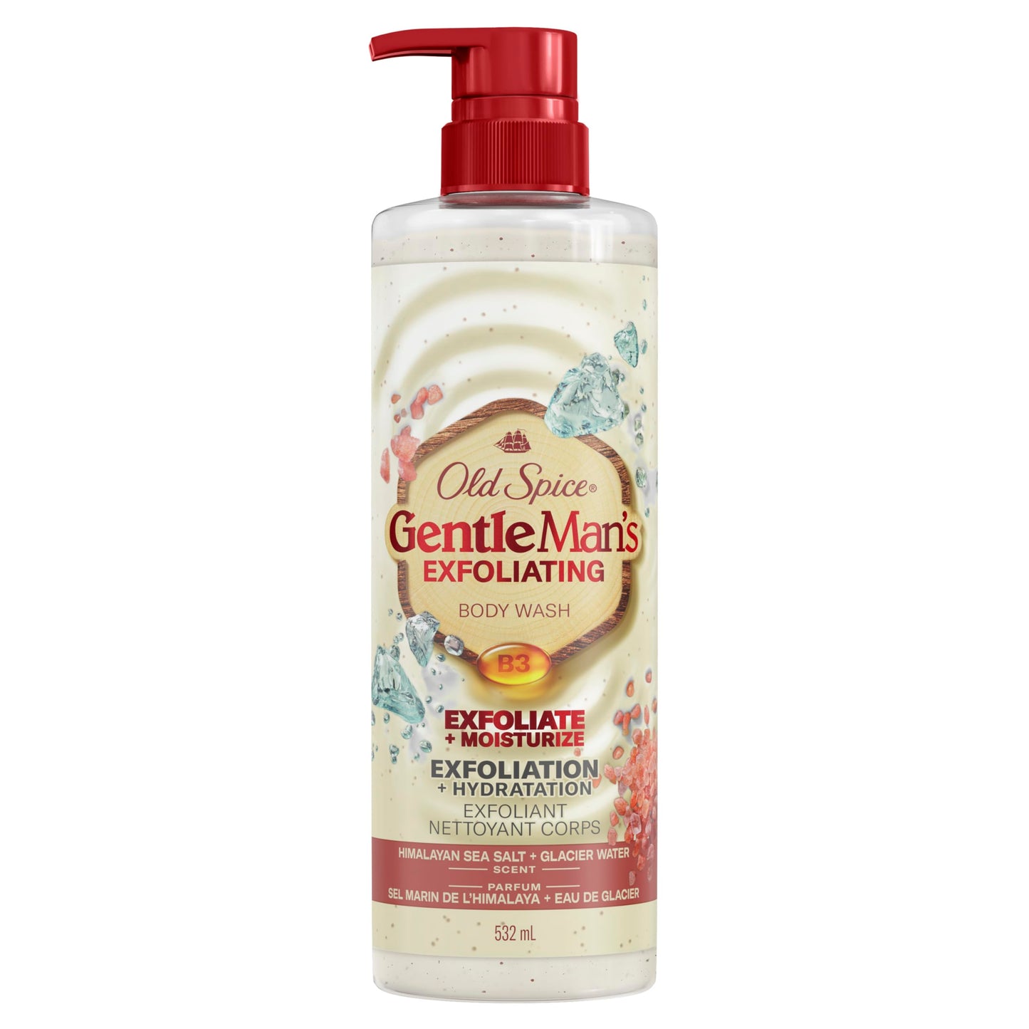 Old Spice Gentleman's Blend Exfoliating Body Wash, Himalayan Sea Salt, 532 ml