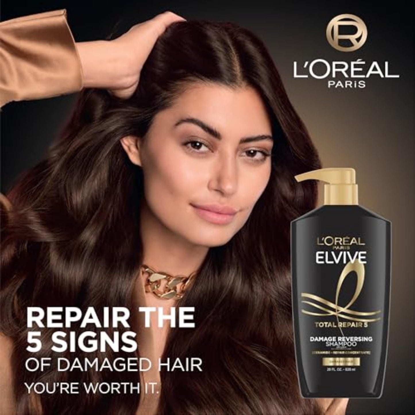 L'Oreal Paris Elvive Total Repair 5 Protein Recharge Leave In Conditioner Treatment, and Heat Protectant, 2 pack, (5.1 Ounce each) (Packaging May