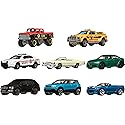 Matchbox Toy Cars or Trucks 8-Pack, Set of 8 Die-Cast 1:64 Scale Vehicles, Themed Multipack, Including 1 Exclusive (Styles May Vary)