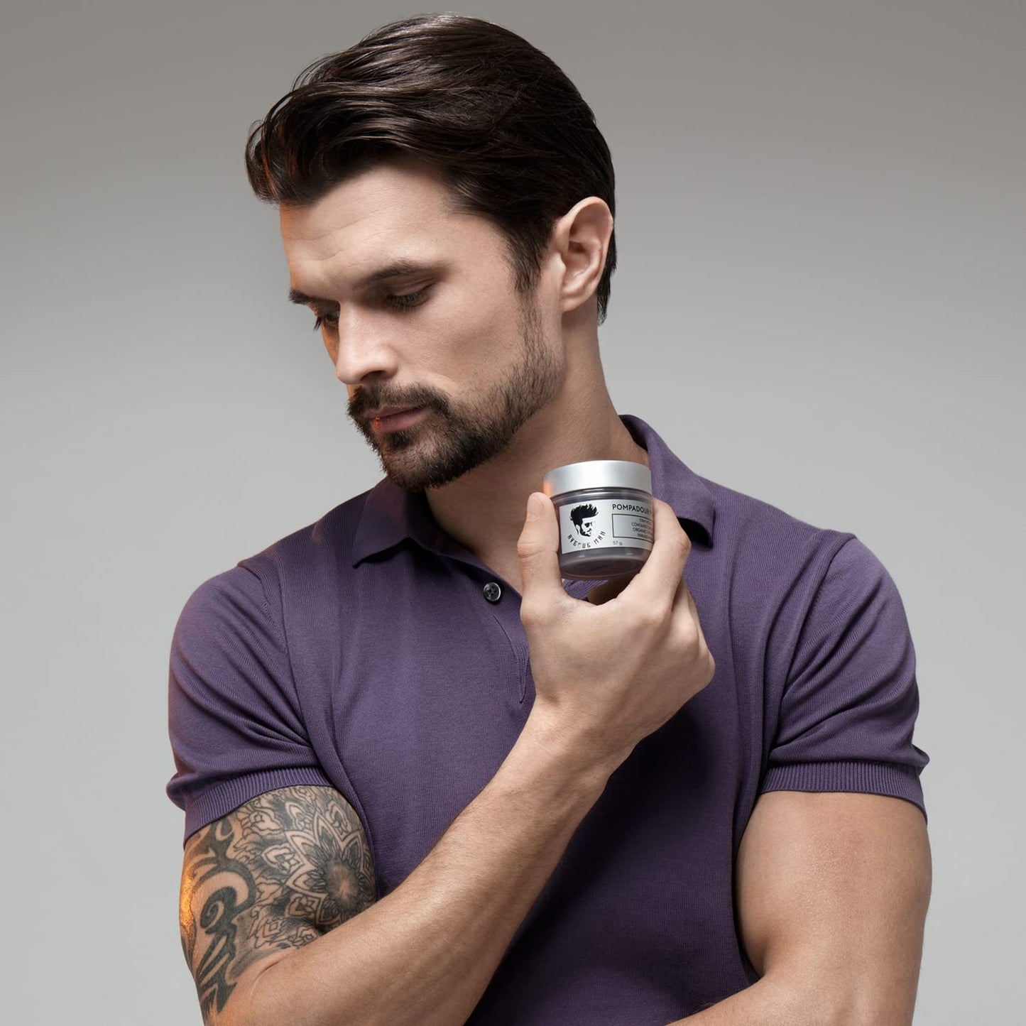 Avenue Man Clay Pomade for Men - Barber Grade Men's Hair Product - High-Hold Hair Paste with Herbal Extracts - High Shine Hair Gel for Man - Water