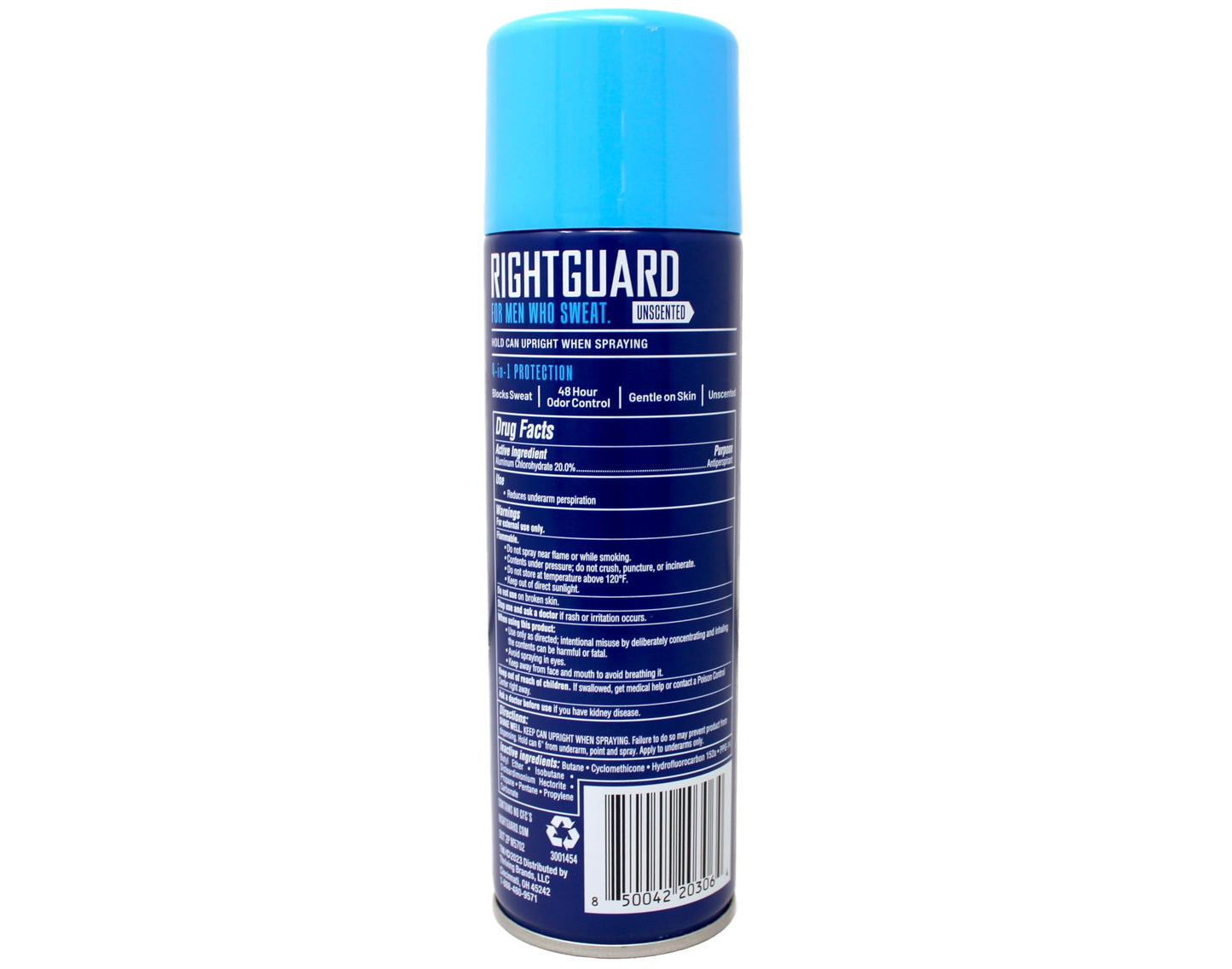 Right Guard Sport 6 Ounce Aerosol Unscented 48Hr Antperspirant (Pack of 3) Beauty and Personal Care Right Guard