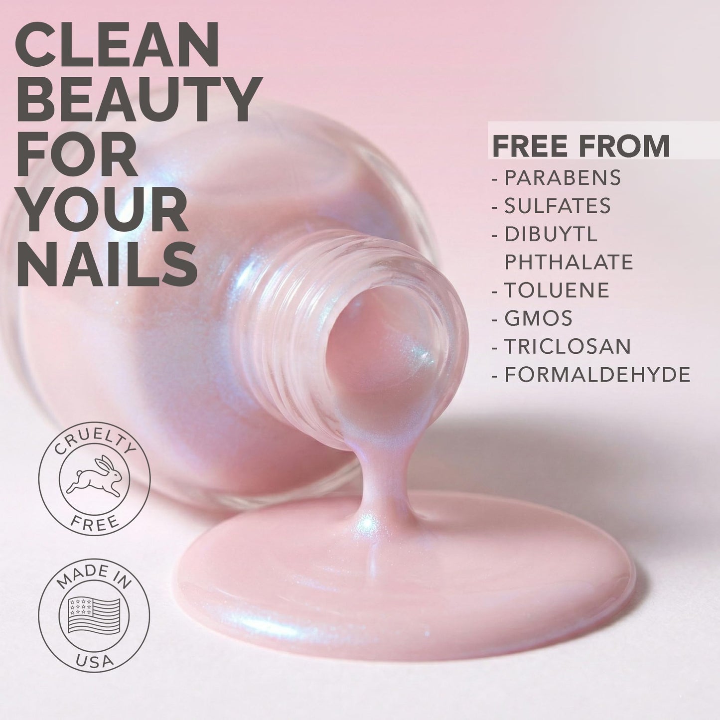Perfect Formula Perfection Gel Coat - Illuminating Nail Concealer, Brightening Milky Pink Nail Strengthener & Glossy Keratin Treatment, Fills Ridges Beauty and Personal Care Perfect Formula