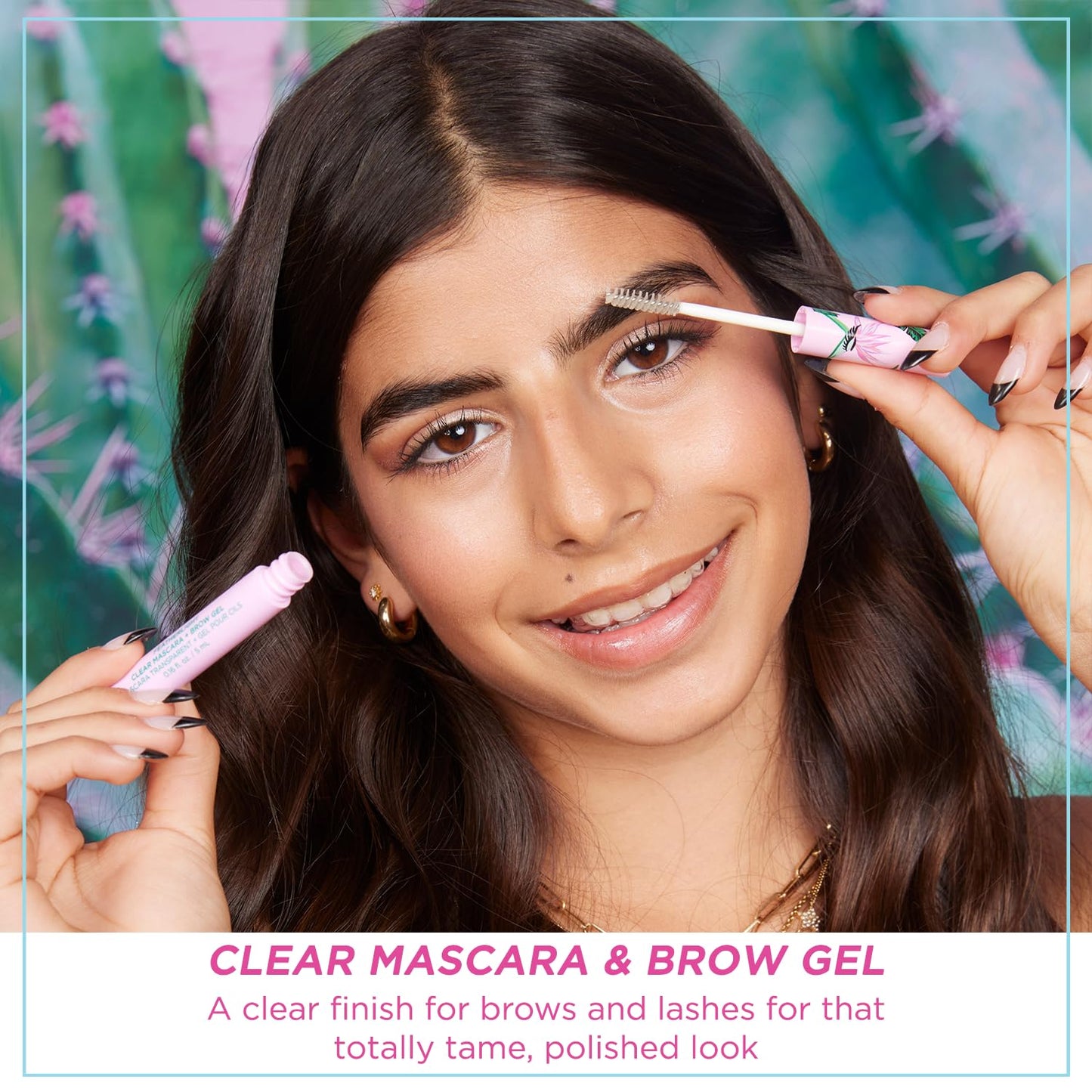 Petite 'n Pretty Featherlight Clear Mascara and Brow Gel - Makeup for Kids, Tweens and Teens - Dual Purpose Clear Finish for Brows and Lashes
