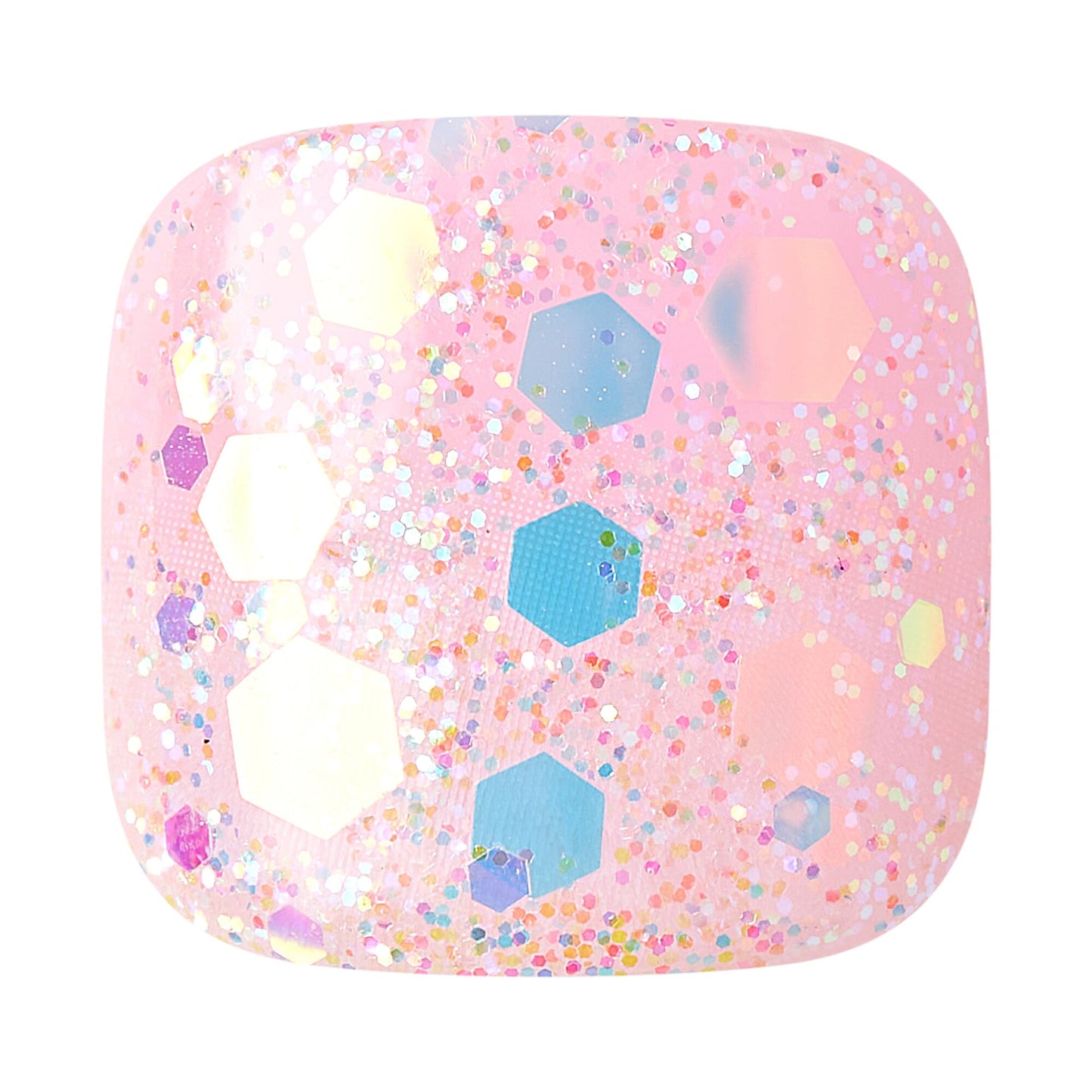 KISS Impress No Glue Pedi Press-On Toenails, Light Pink, Glitter, Squoval Shape, Includes 24 Nails, Prep Pad, 1 Manicure Stick, 1 Mini File Beauty & Personal Care KISS