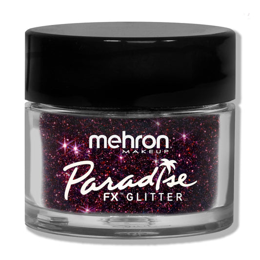 Mehron Makeup Paradise Glitter FX | Professional Cosmetic for Makeup & Art | Vibrant & Shimmering Loose Glitter .25 oz (7 g) (Cabernet)