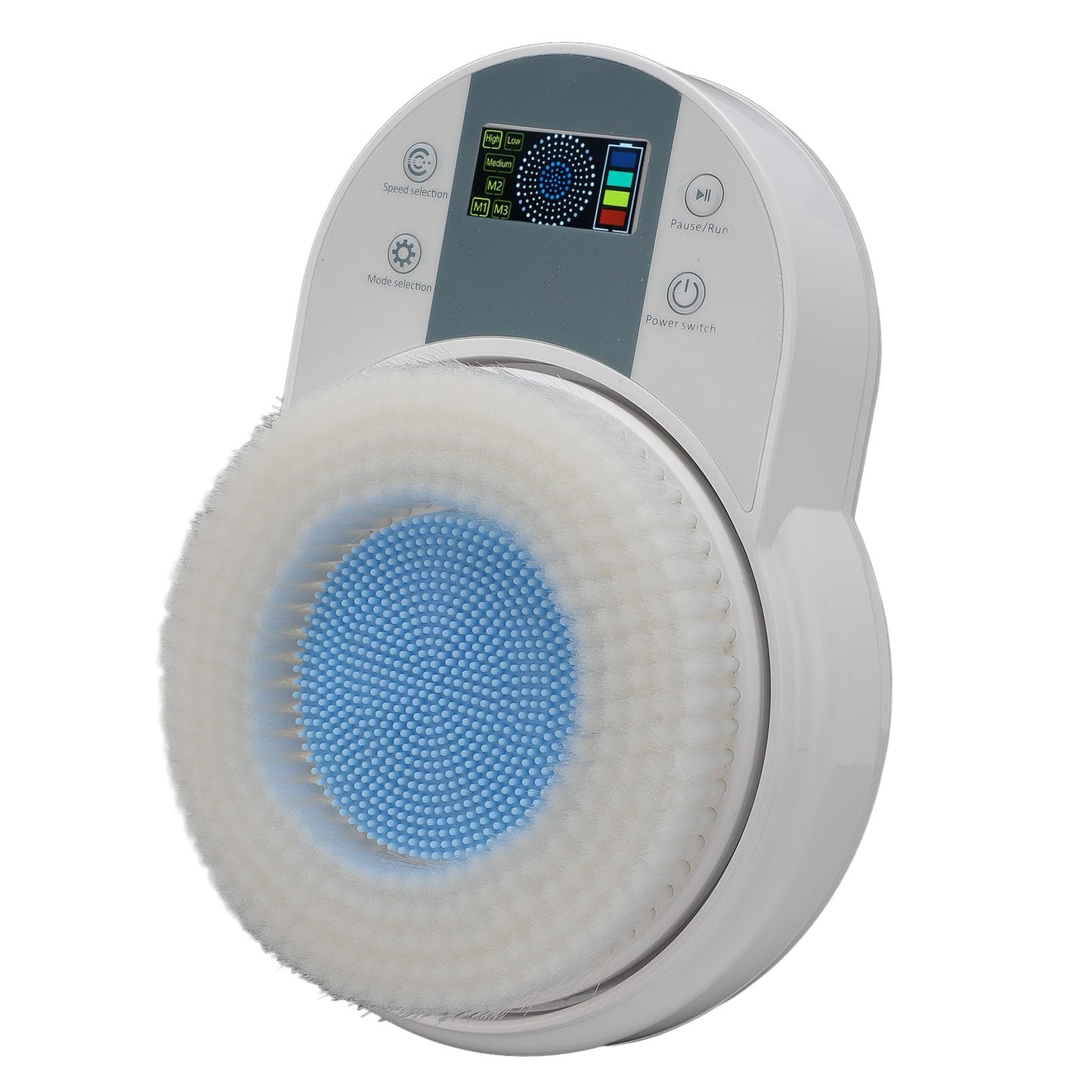 Ai Smart Chip Electric Back Scrubber, Wall Mounted Rechargeable Deep Cleansing Body Shower Brush with Automatic Shut Off, Deep Clean Skin (US Plug) Beauty and Personal Care Yinhing