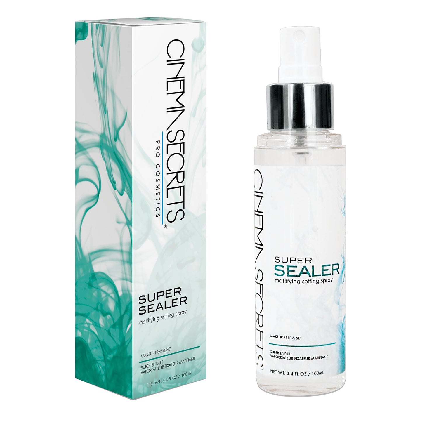 Cinema Secrets Super Sealer Setting Spray - Lightweight Anti-Shine, Oil Control, Sweat-Resistant, Locks Makeup for Long-Wear & High Humidity