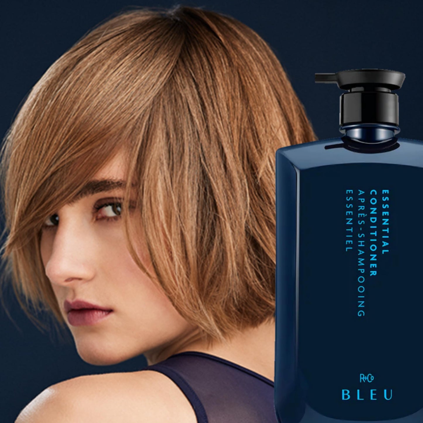 R+Co BLEU Essential Shampoo and Conditioner Liter Set - Daily Cleansing & Lightweight Hydration for All Hair Types - Smooths, Repairs, Detangles