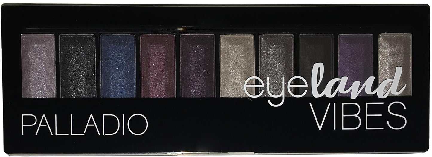 Palladio Eyeland Vibes, Escape to the Tropics, 10 Count Eyeshadow Palette, 5 Curated Palettes, Seductive Nudes to Vibrant Hues, Complimentary Shades…