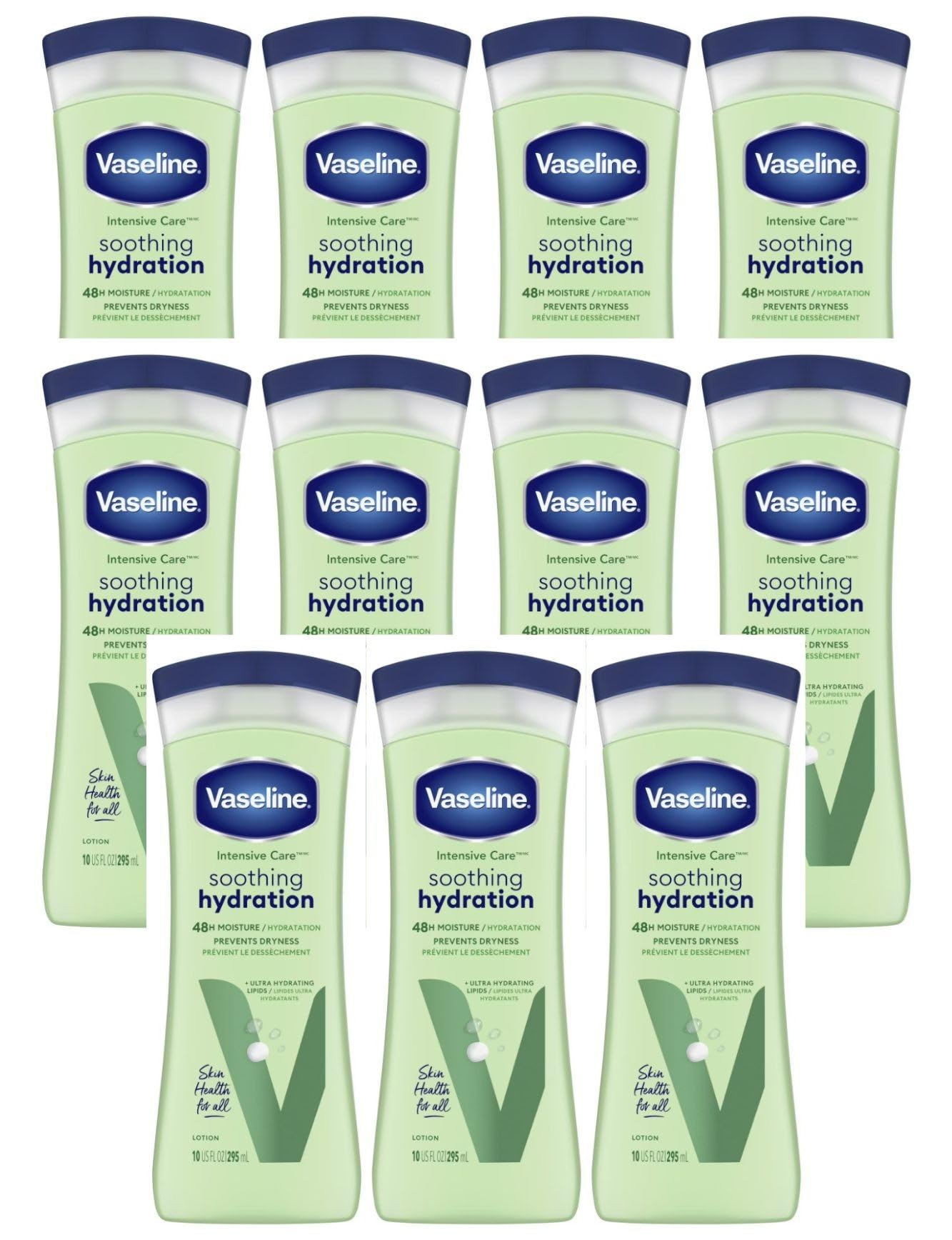 Vaseline Intensive Care Aloe Soothe Non-Greasy Lotion 10 oz (Pack of 11)