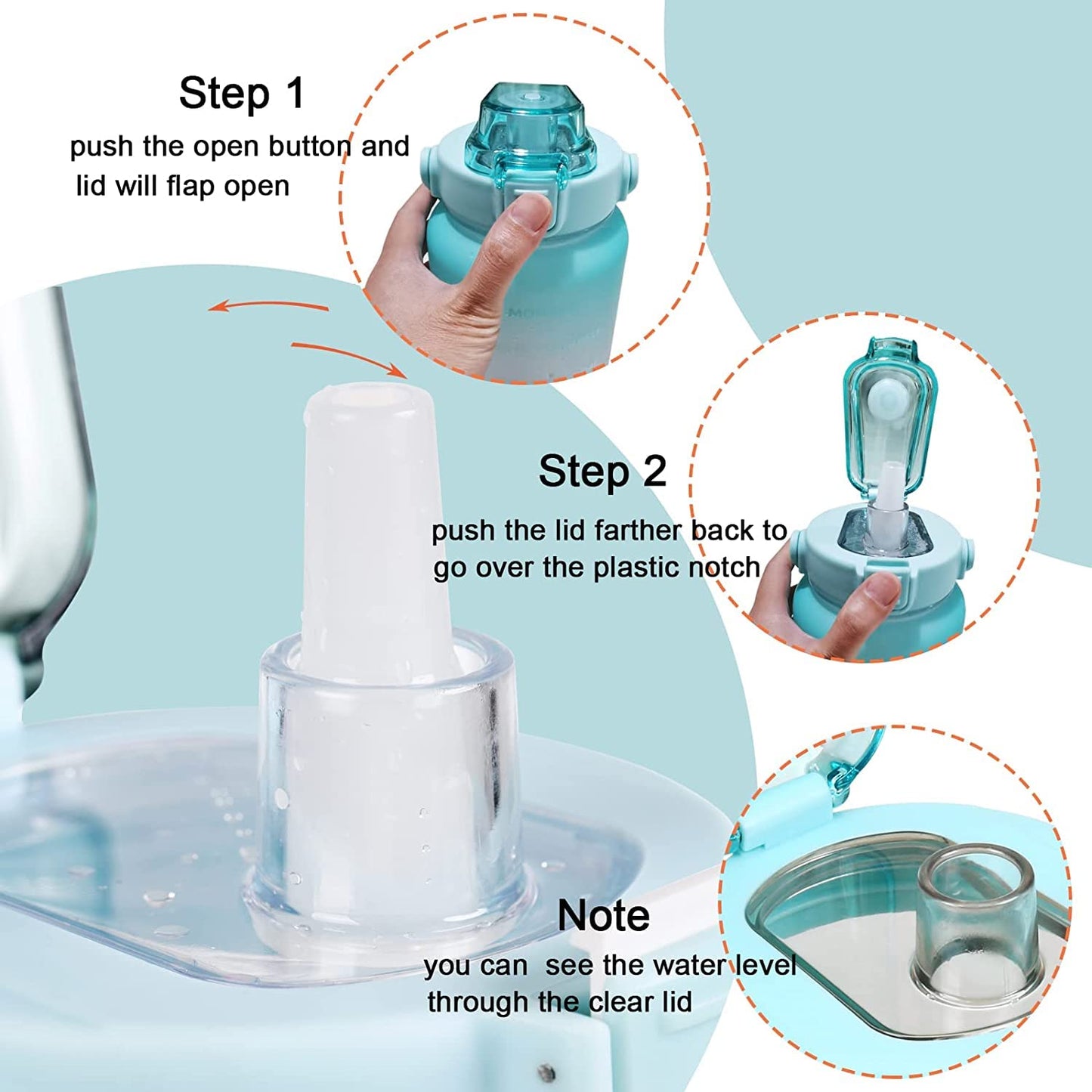 VELINE Large Motivational Water Bottle with Straw, 64oz Half Gallon Water Jug with Time Marker, Leak-Proof and BPA-Free for Sports and Fitness