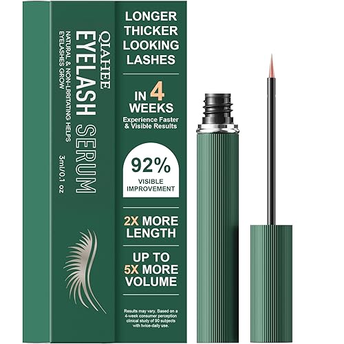 QIAHEE Eyelash Serum, Lash Serums for Thicker, Longer and Fuller Eyelashes, Eyelash Growth Serum