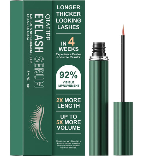 QIAHEE Eyelash Serum, Lash Serums for Thicker, Longer and Fuller Eyelashes, Eyelash Growth Serum