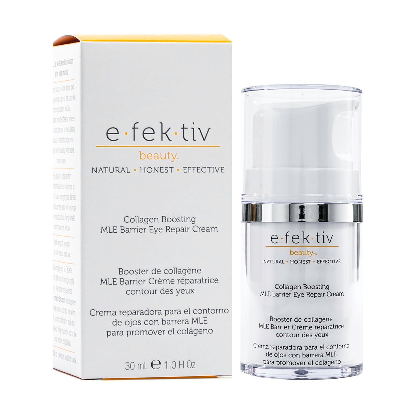 Collagen Boosting MLE Barrier Eye Repair Cream by e.fek.tiv for Unisex - 1 oz Serum.
