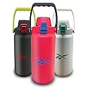 Reebok Stainless Steel Sports Wide Mouth Water Bottle | Double Wall Insulated to keep Beverages Hot & Cold, Spill Proof, BPA Free, Easy Grip Handle