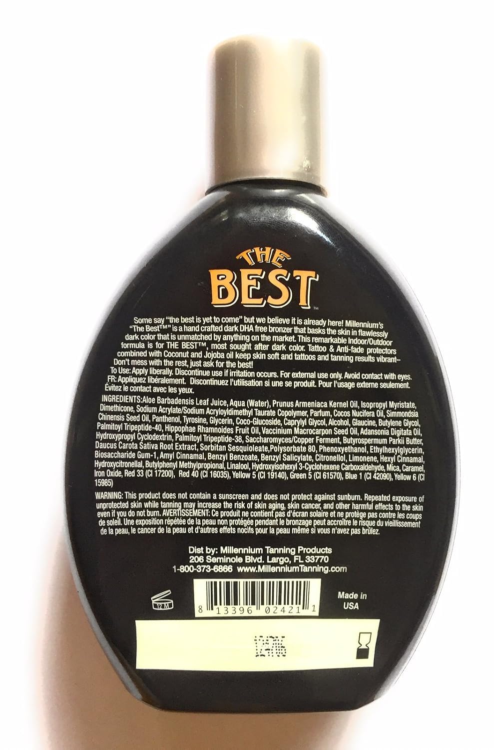 Millennium Tanning THE BEST Indoor & Outdoor Instant Darkening Lotion 13.5 oz