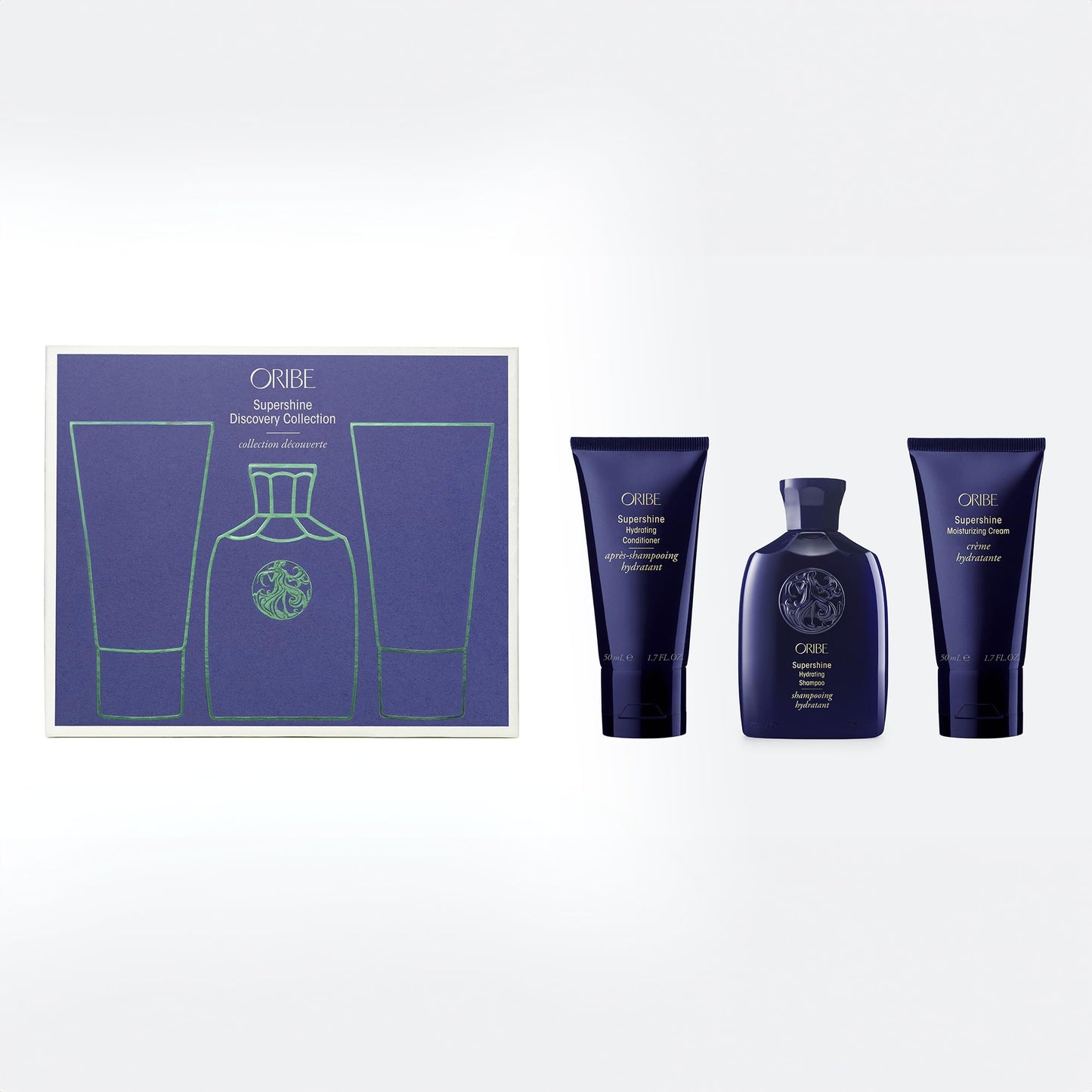 Oribe Supershine Travel Set - Hydrating Shampoo, Conditioner, Styling Cream