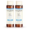 Soapbox Argan Oil & Vanilla Shampoo & Conditioner Set, Leaves Hair Smooth & Controls Frizz - Clean Ingredients Free of Harsh Chemicals, Sulfates