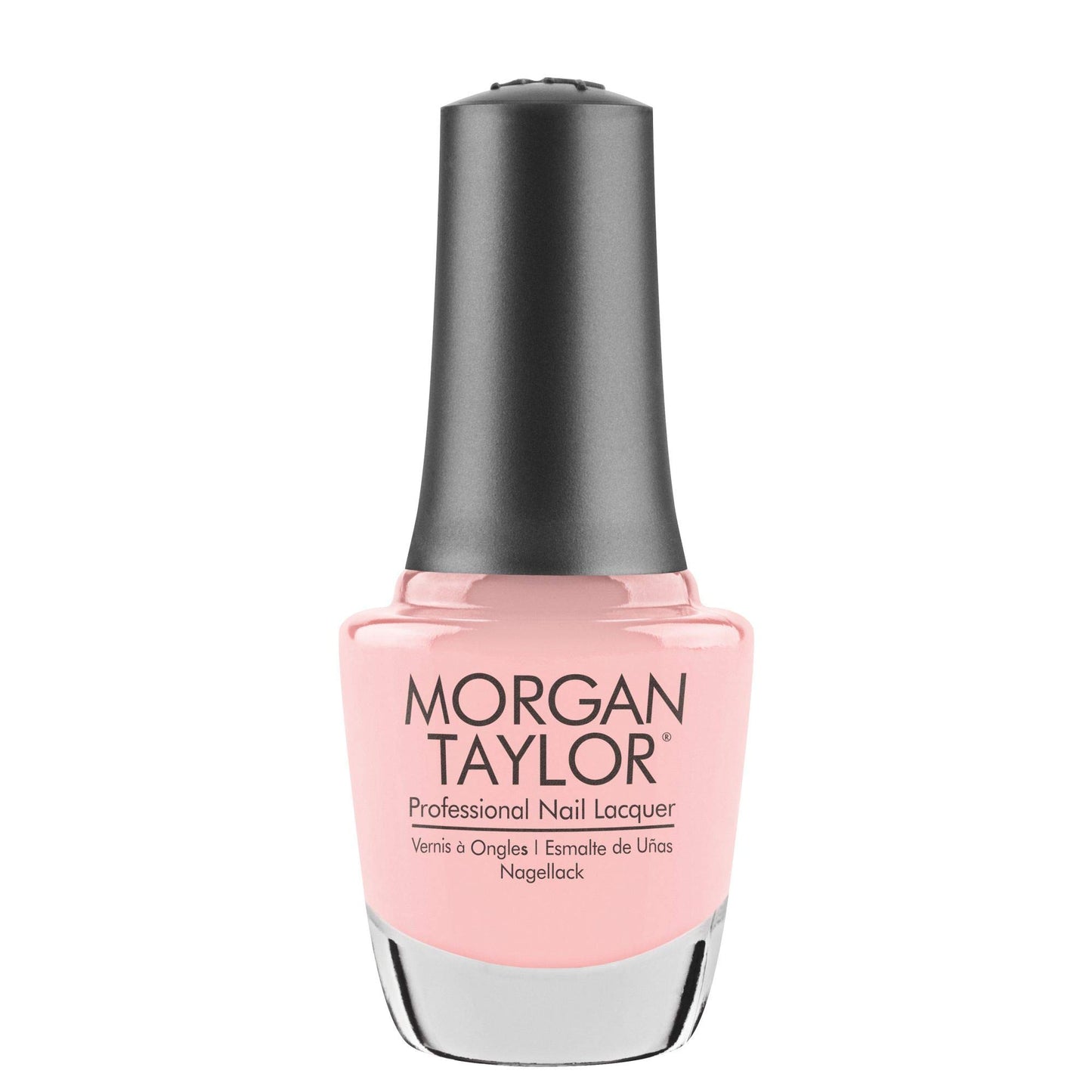 Morgan Taylor Nail Lacquer (All About The Pout) Light Pink Professional Lacquer, Vibrant, Chip-Resistant, Fast-Drying, Long-Lasting, High-Shine