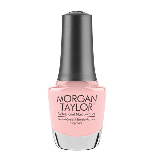 Morgan Taylor Nail Lacquer (All About The Pout) Light Pink Professional Lacquer, Vibrant, Chip-Resistant, Fast-Drying, Long-Lasting, High-Shine