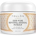 TOULON Kaolin Clay Mask for Face with White Kaolin Mineral Clay. Soft Pure Healing Mask with Minerals to Reduce Wrinkles and Blackheads & Detox Skin