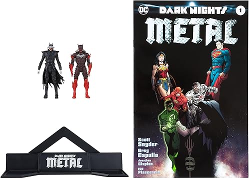 McFarlane Toys - DC Direct Page Punchers 2pk Batman Who Laughs & Red Death 3in Figures with Comic