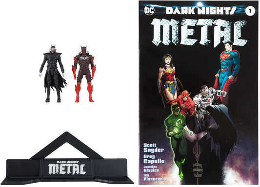 McFarlane Toys - DC Direct Page Punchers 2pk Batman Who Laughs & Red Death 3in Figures with Comic