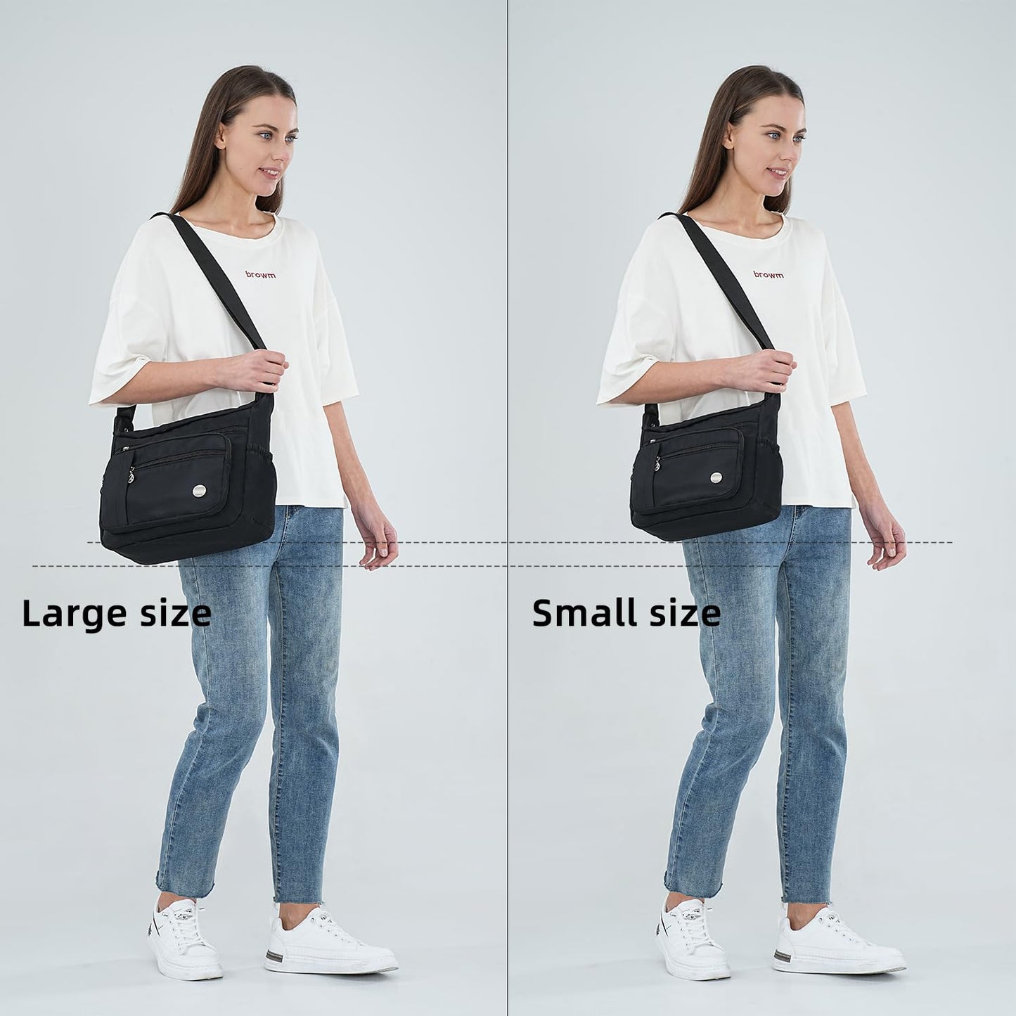 MINTEGRA Women Shoulder Handbag Roomy Multiple Pockets Bag Ladies Crossbody Purse Fashion
