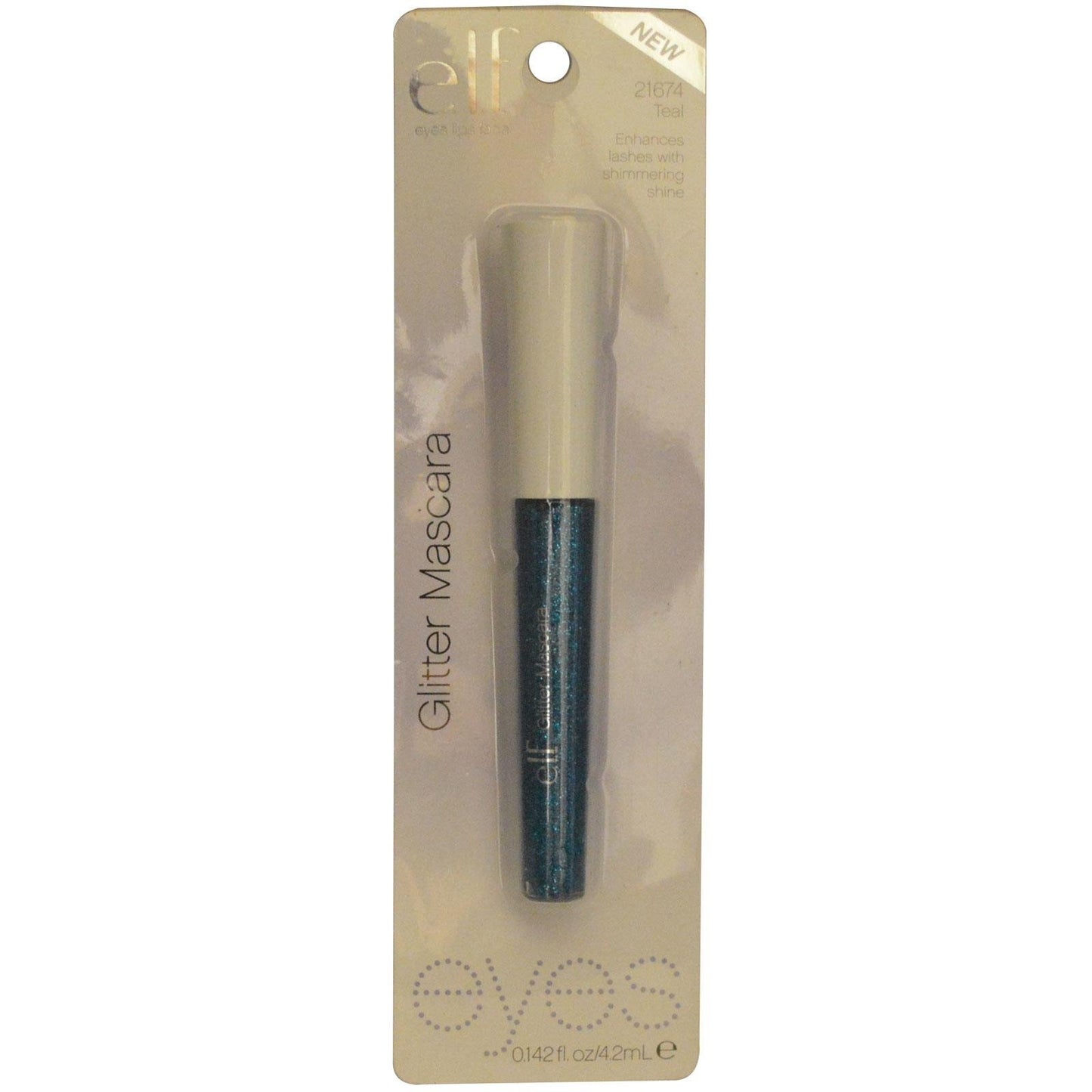 e.l.f. Glitter Mascara, Teal, 0.145 Fluid Ounce