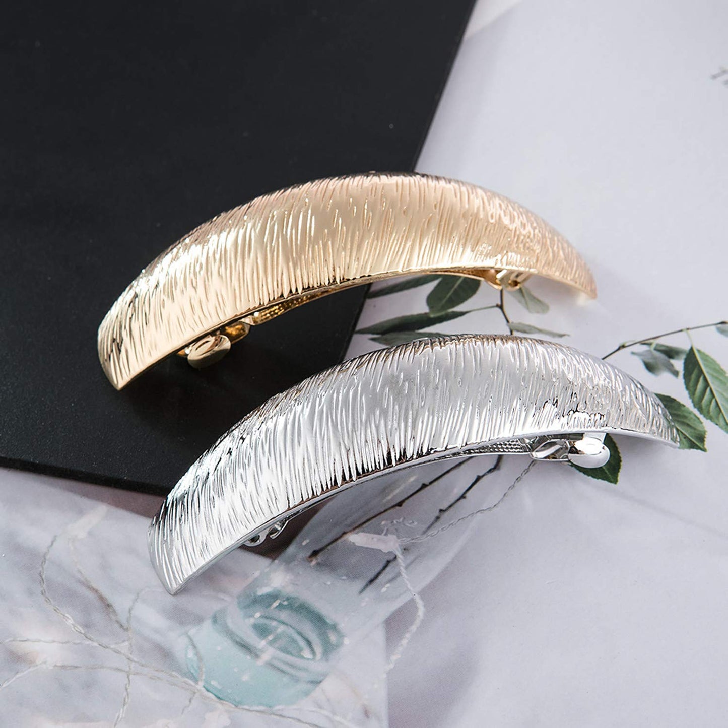 JinYu Hair Clips for Women Ladies, Simple Fashion Metal Hair Clips French Styles Hair Barrettes for Medium and Thick Hair, No Slip and Durable