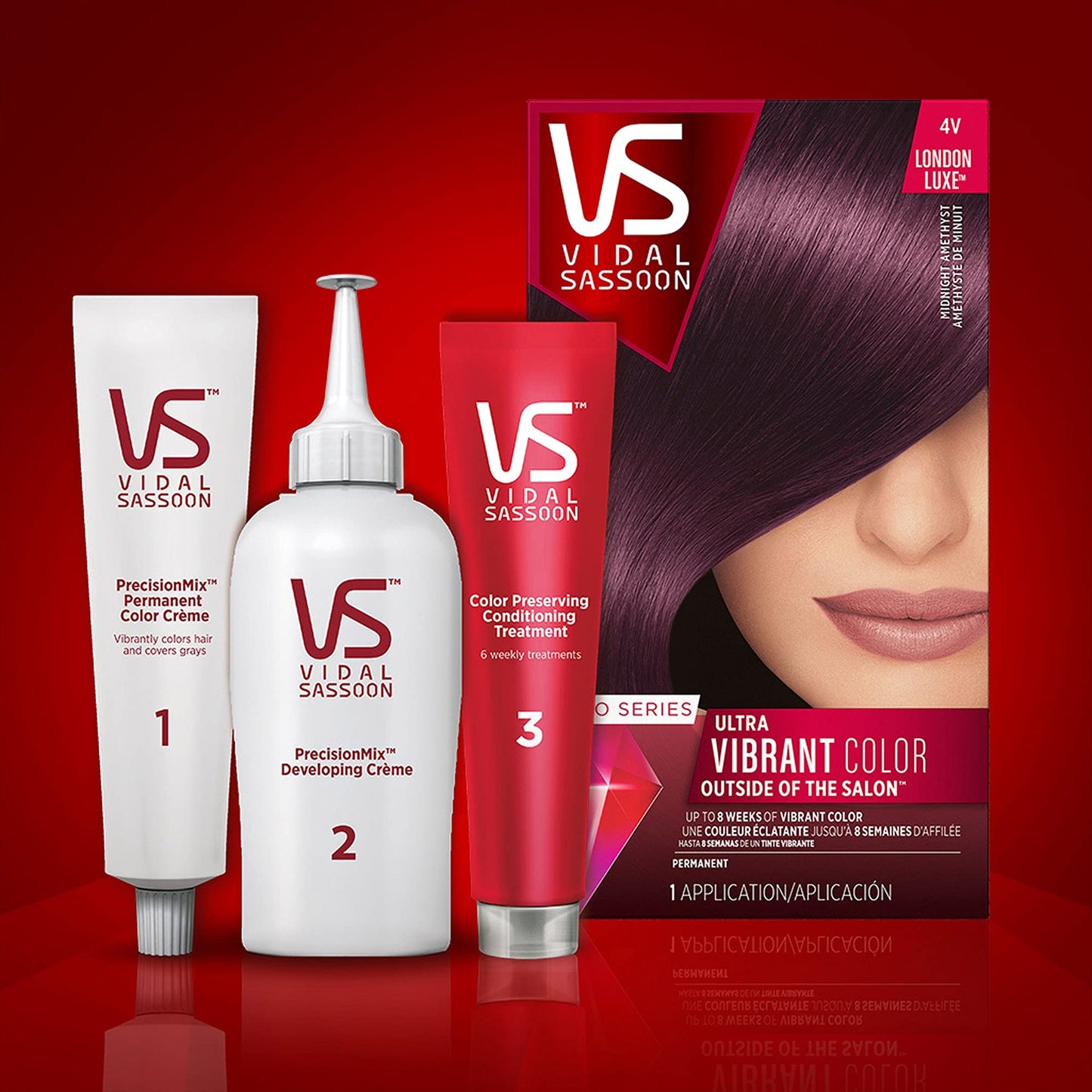 Vidal Sassoon - Pro Series Permanent Hair Color Runway Red (Pack of 6)