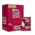 Garnier Color Sensation Color Retouch, Demi Permanent Hair Dye for Roots with 100% Gray Coverage, Red Hair Dye 6.6, Pack of 6