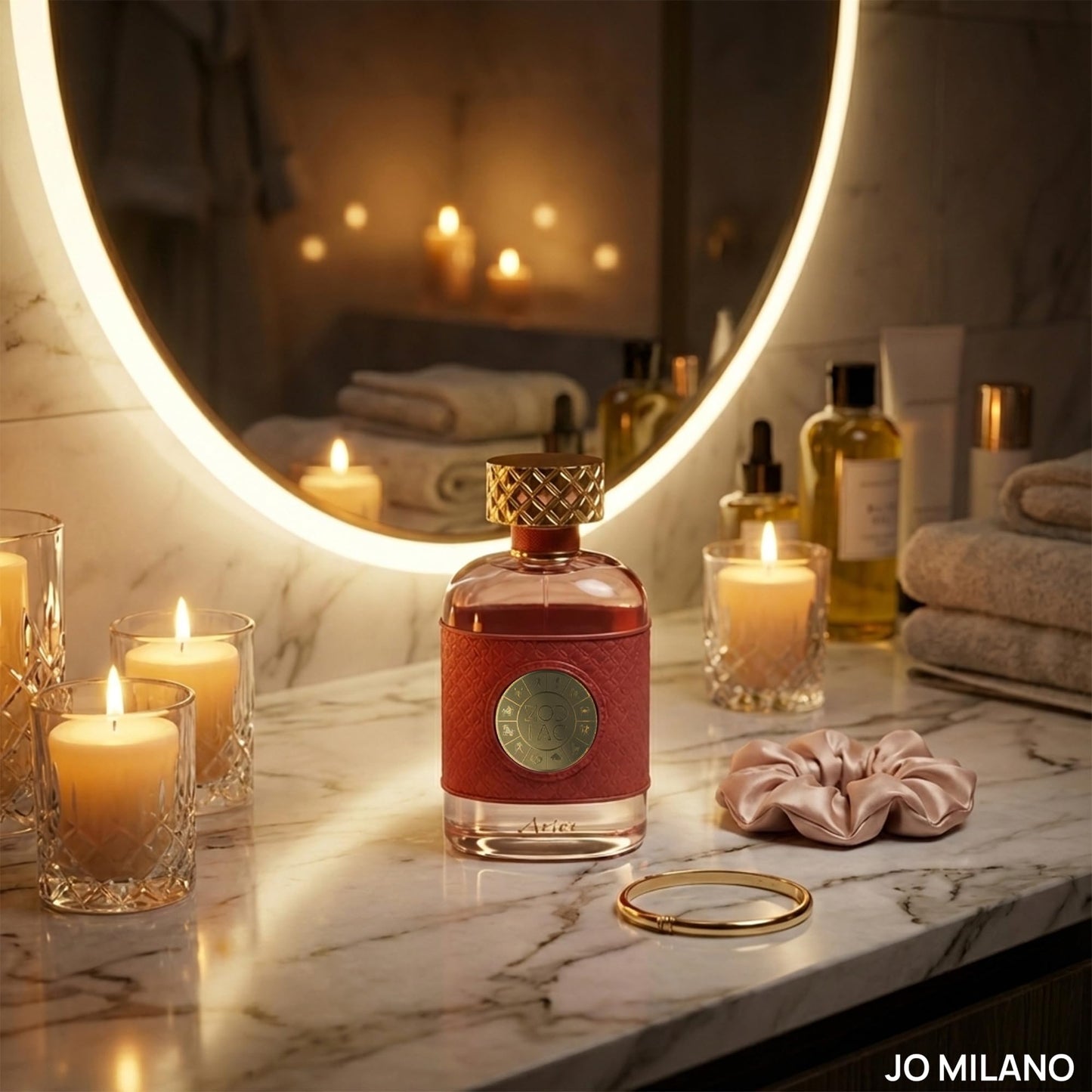Jo Milano Zodiac Aries Eau De Parfum Spray | 3.4 oz (100ml) | Sweet, Oud, Amber, Saffron, Smoky Scent | Long Lasting Fragrance for Women