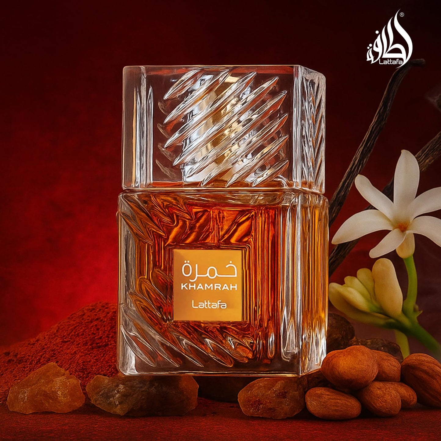 Lattafa Khamrah - Vanilla, Warm Spicy, Amber, Cinnamon - Eau de Parfum Long-Lasting Fragrance for Unisex, 3.40 Ounce / 100 ml Beauty and Personal Care Lattafa