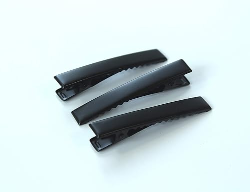 Hair Clip for DIY (46MM Black Flat Alligator Clips)