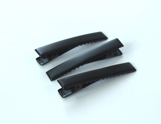 Hair Clip for DIY (46MM Black Flat Alligator Clips)