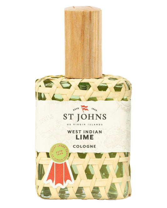 West Indian Lime Cologne for Men. 4 Oz Spray Cologne Fresh Lime in Signature Bottle. St Johns Fragrance Company