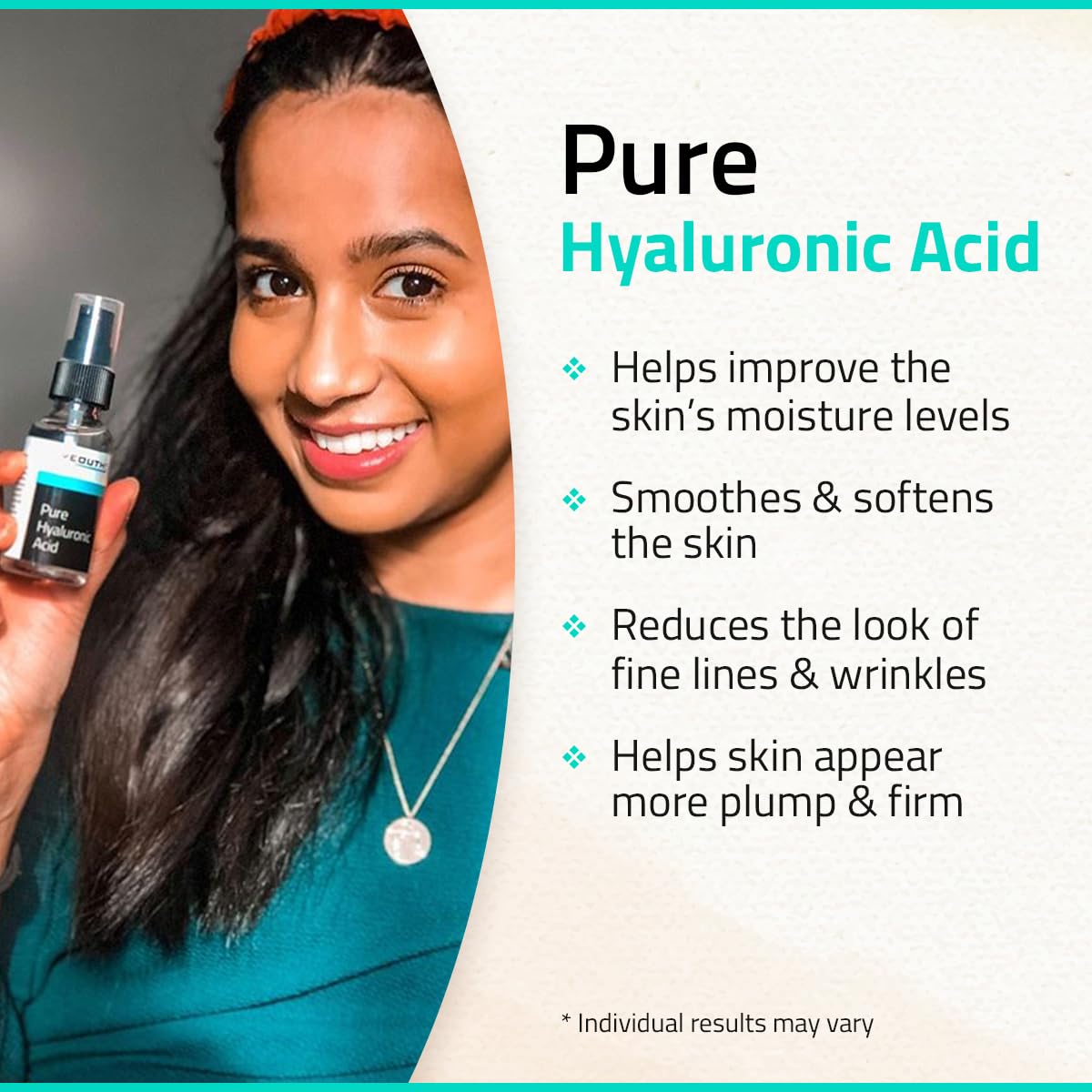 YEOUTH Pure Hyaluronic Acid Serum for Face 99% for Dry & Dull Skin, Hydrating Hyaluronic Acid Face Serum for Women & Men, Facial Care For All Skin