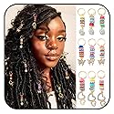 Formery Butterfly Braid Jewelry Gold Rhinestones Hair Charms Heart African Loc Accessories for Black Women (9PCS)