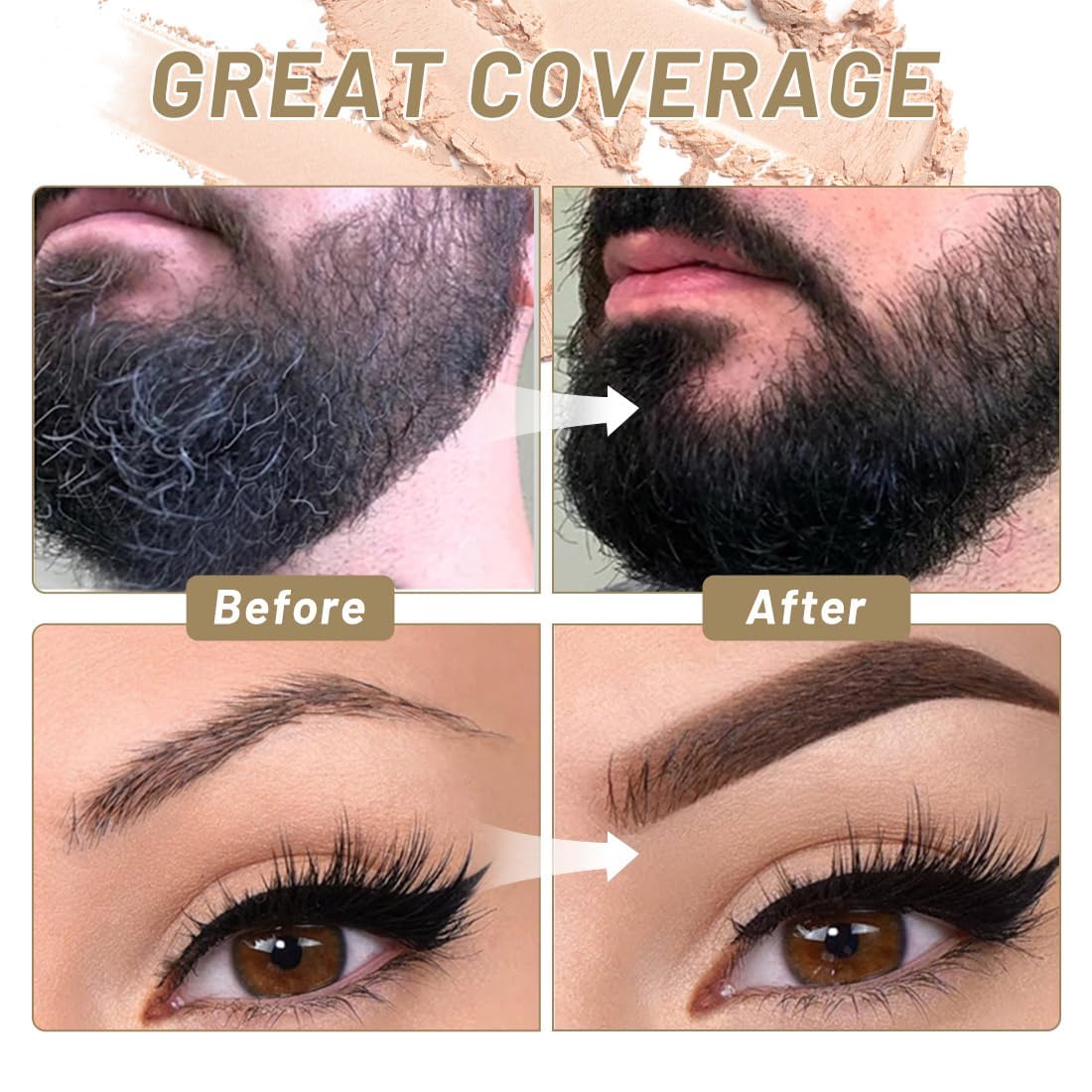 SOVONCARE Hairline Powder - Root Touch Up & Gray Hair Concealer for Men and Women, Instantly Covers Thinning Hair and Bald Spots, Natural-Looking Beauty and Personal Care SOVONCARE