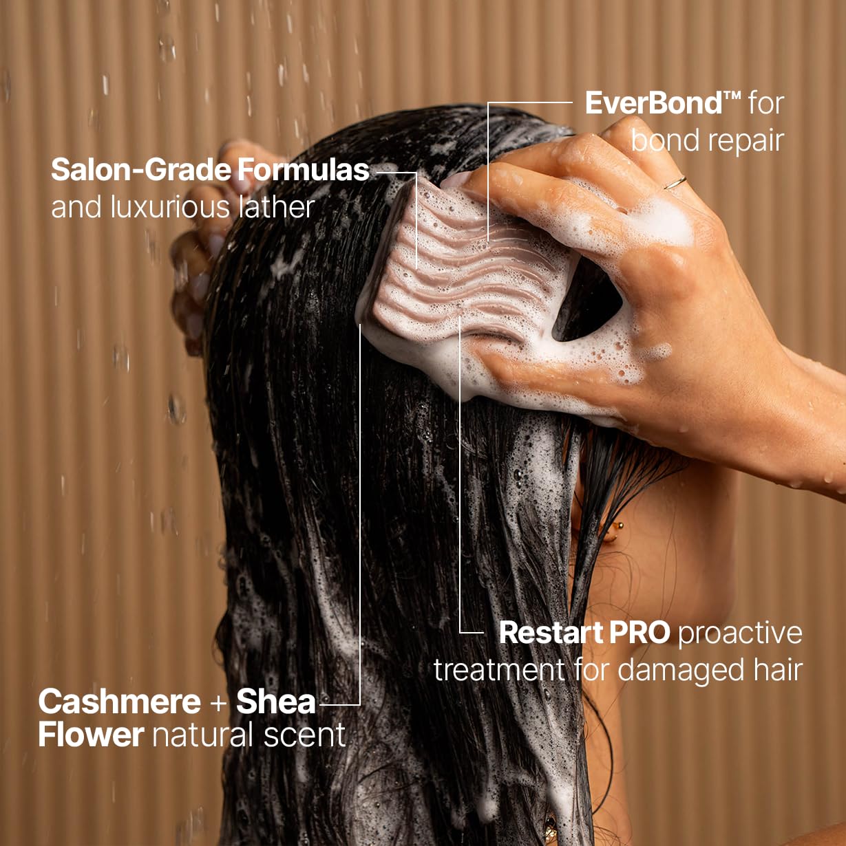 Bar and Bar Shampoo and Conditioner Bar Set - Bond + Repair - Strengthening Solid Hair Care Duo - Damaged Hair - Breakage Repair - Cashmere & Shea