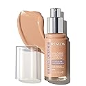 Revlon Illuminance Skin-Caring Liquid Foundation, Hyaluronic Acid, Hydrating and Nourishing Formula with Medium Coverage, 309 Toasted Beige, 1 fl oz