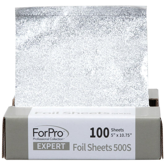 ForPro Expert Embossed Foil Sheets 500S, Aluminum Hair Foils for Color Application and Highlighting Services, Food Safe, Pop-Up Dispenser, 5” W x Beauty & Personal Care ForPro Professional Collection
