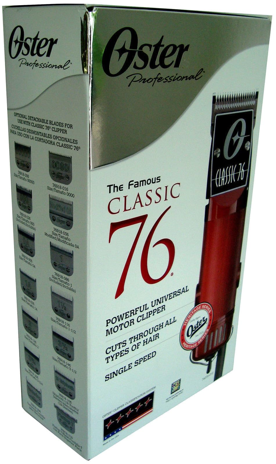 Oster 76076-010 Classic 76 clipper with 2 blades Beauty and Personal Care Oster