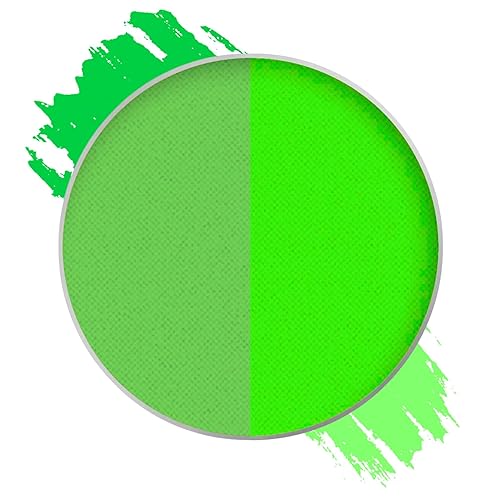 Mehron Paradise FX UV Neon Glow - Martian - Neon Green/Green UV 0.25 oz | Pro Water-Activated Shimmer Paint for Raves, Costumes, SFX, Halloween