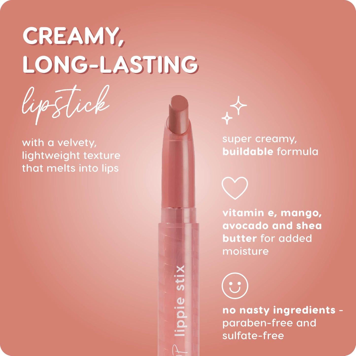 ColourPop Lippie Stix - Long-Lasting Matte Lipstick Formulated with Vitamin E & Shea Butter for All Day Moisture - Richly Pigmented Pink Nude Lipstick - Paraben and Sulfate Free - Oh Snap (0.4 oz)