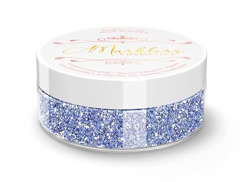 MARBLERS Twinkle Face & Body Glitter [ICY Blue] 0.18oz (5g) | Fine | Non-Toxic | Vegan | Cruelty-Free | Festival, Rave & Party Makeup | Eye, Hair